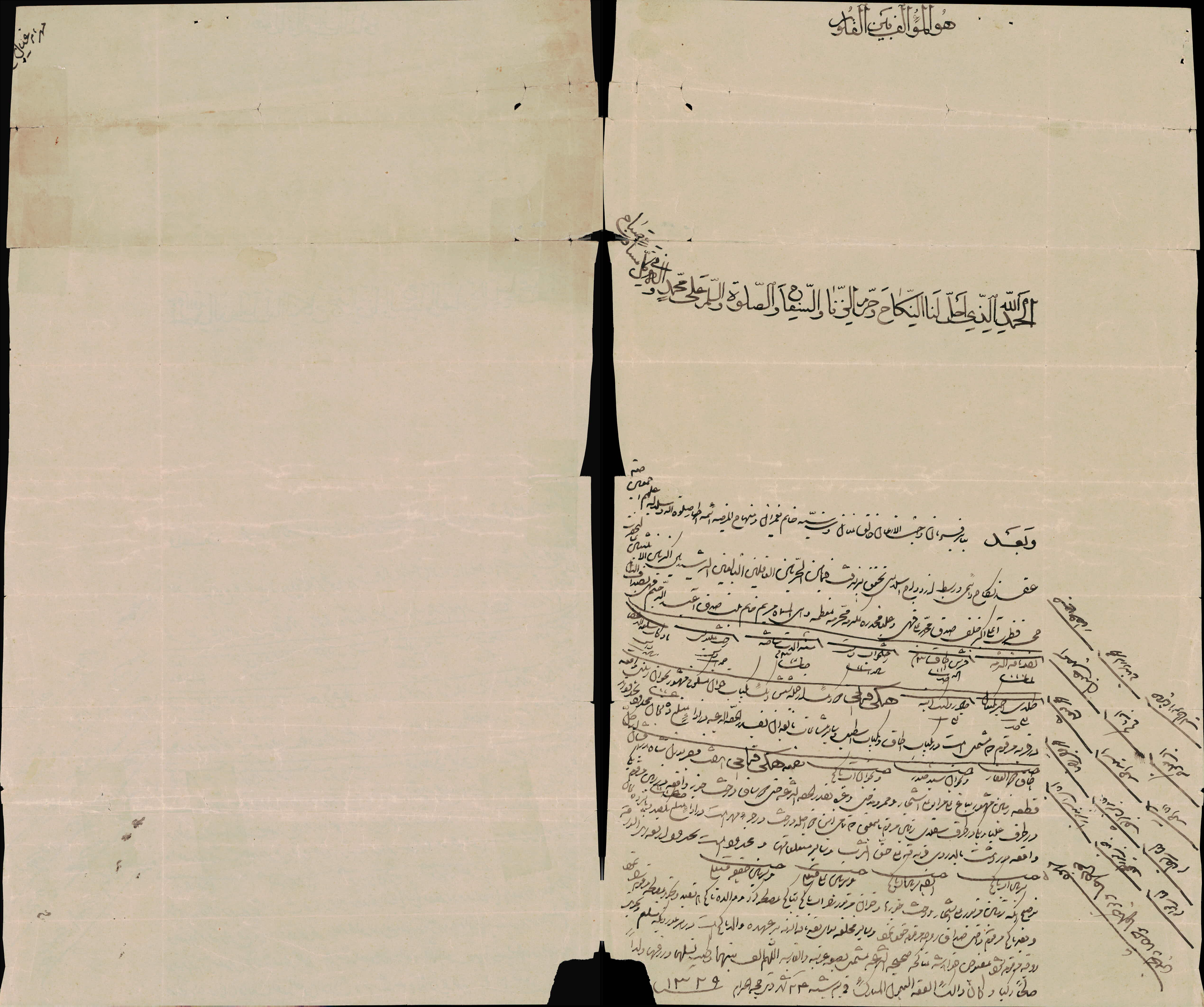 قباله عقد آقا علی اکبر رزند حاجی علی قهی   با مریم خانم فرزند عبدالرحیم قهی
