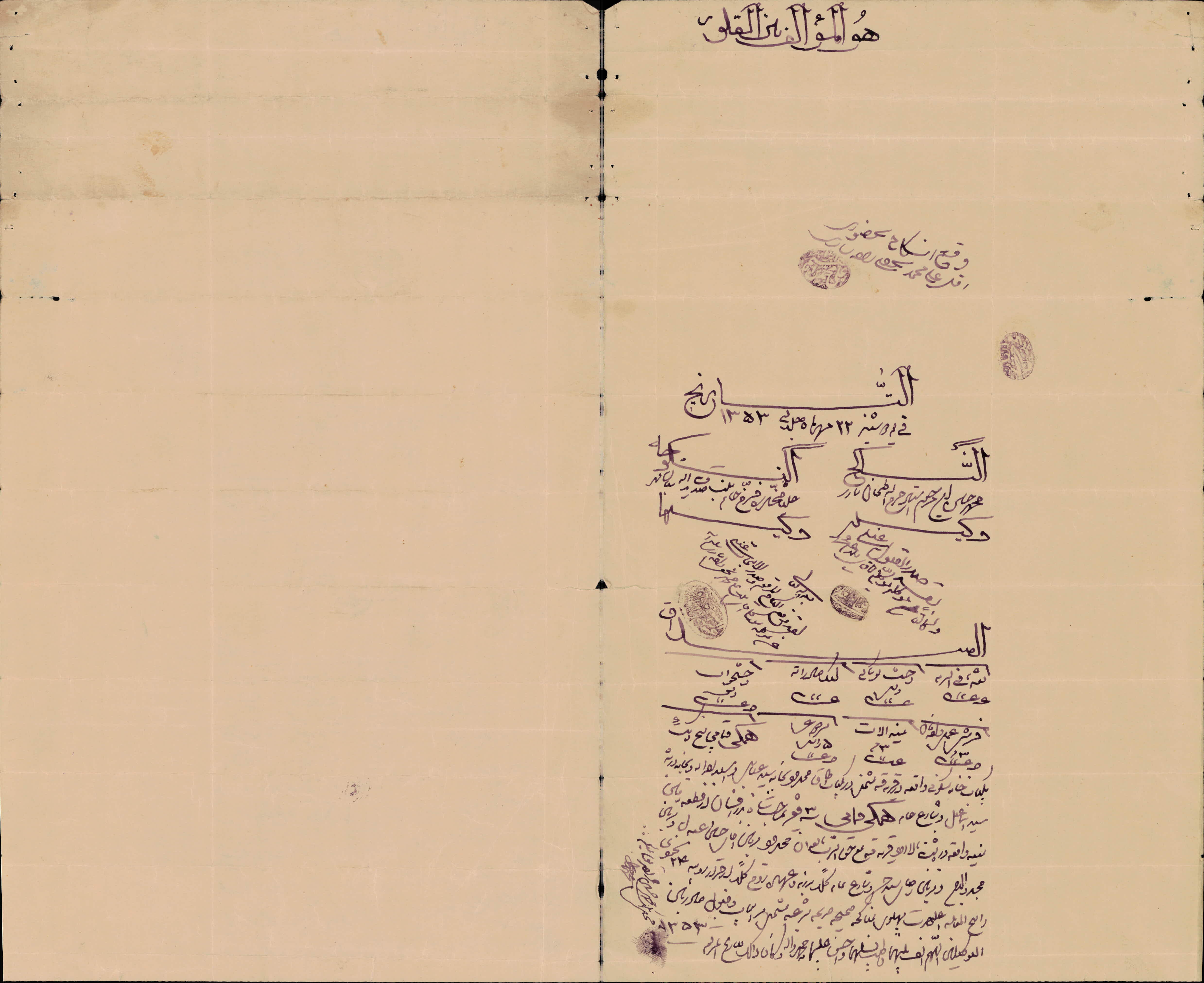 پاگیره عقد محمد حسین فرزند استاد فرج اله طحان ساری  با فرخ خانم فرزند یداله شبان قهی